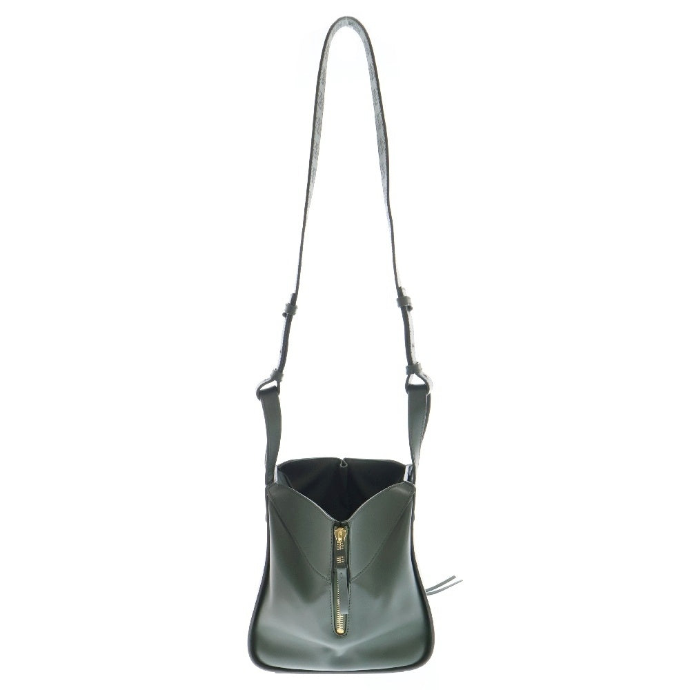LOEWE(ロエベ) HAMMOCK コンパクトハンモックレザーバッグ ハンドバッグ ショルダーバッグ 2WAY グリーン レディース A538H13X10