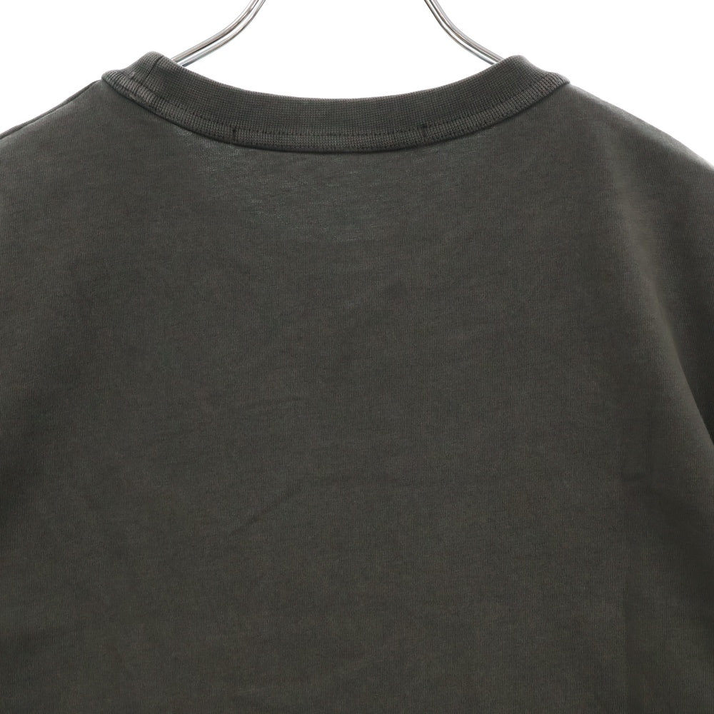 ALEXANDER WANG(アレキサンダーワン) 24SS フロントロゴ オーバーサイズ クルーネック半袖Tシャツカットソー グレー UCC1241698