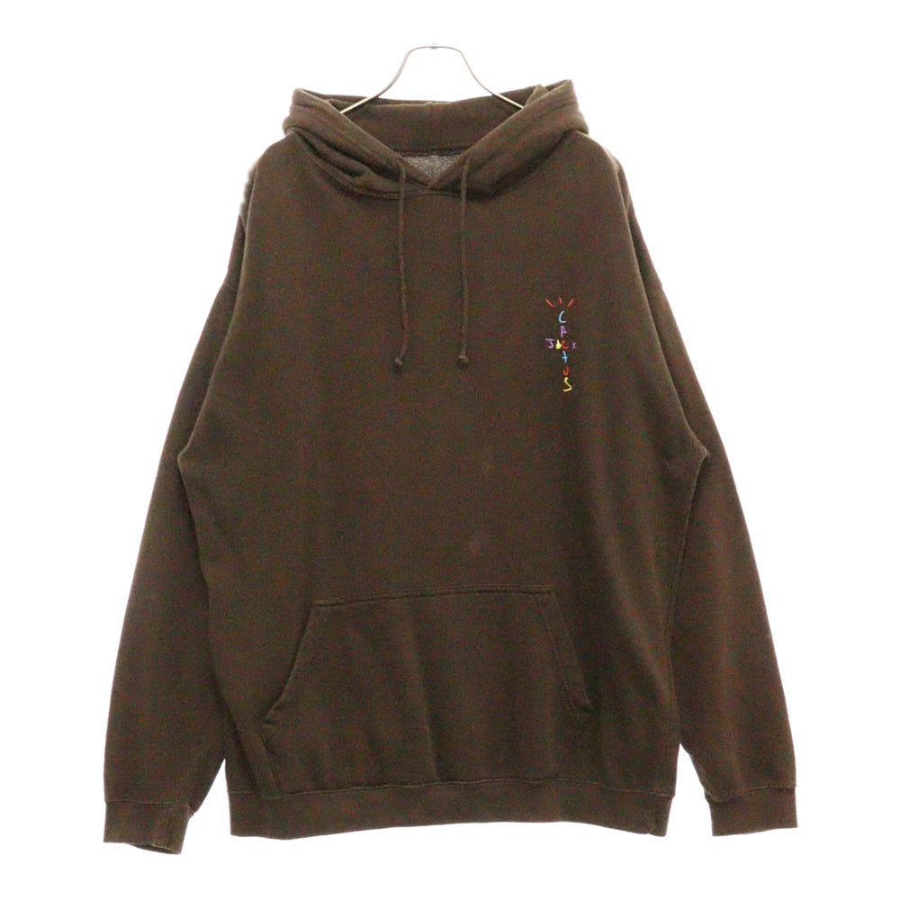 Cactus Jack(カクタスジャック) 20AW ×McDonald's マクドナルド バックロゴプリントプルオーバースウェットパーカー フーディ ブラウン
