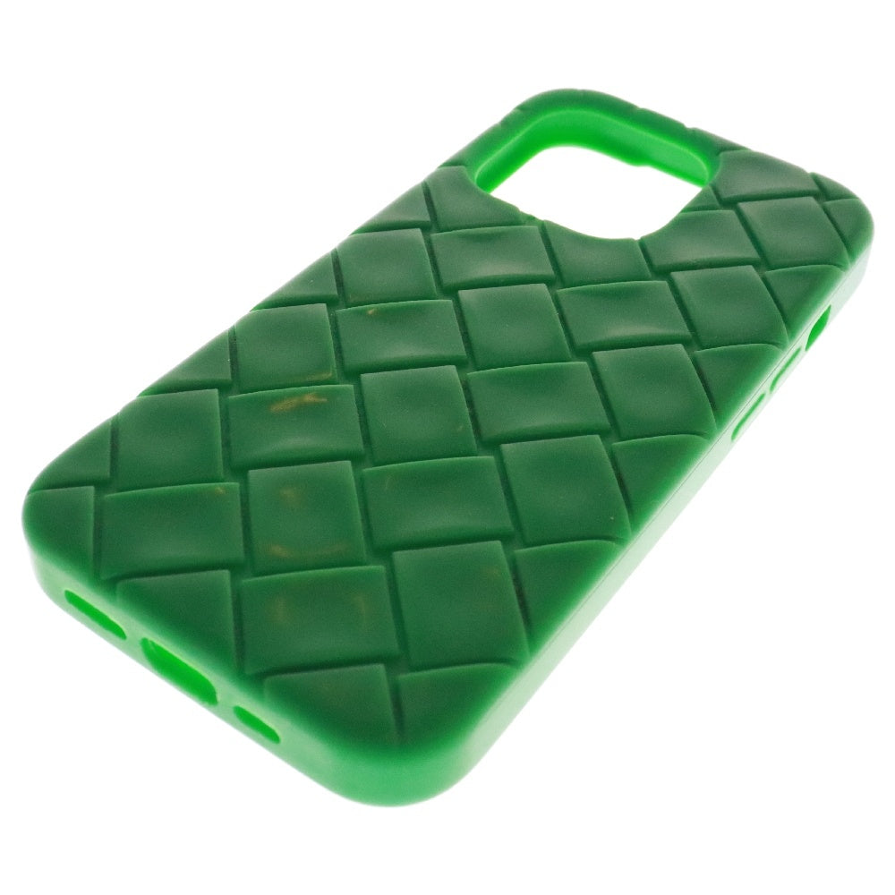 BOTTEGA VENETA(ボッテガヴェネタ) イントレチャート ラバーシリコンiPhone 14Pro ケース スマホケース グリーン 789836V0EY03708