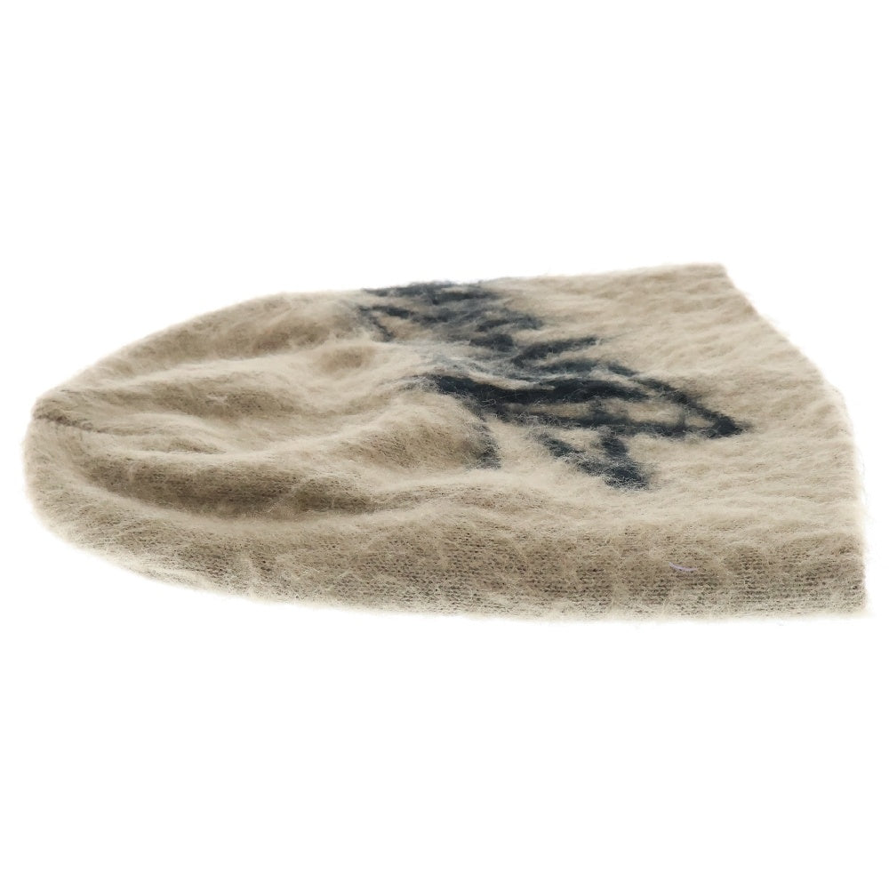STUSSY(ステューシー) SKULLCAP BRUSHED OUT STOCK 1321191 ブラッシュドニットスカルキャップ ビーニー カーキ
