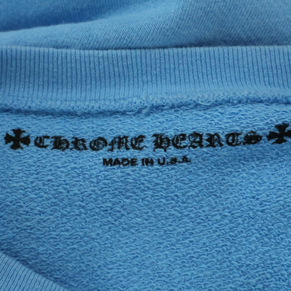 CHROME HEARTS(クロムハーツ) MATTY BOY PPO BRAIN NEW SWTSHRT マッティボーイ ブレインニュー クルーネック長袖スウェットトレーナー ブルー