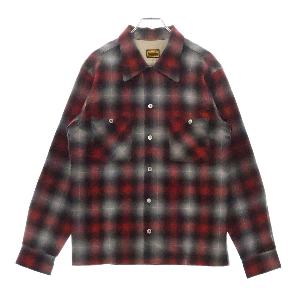 TENDERLOIN(テンダーロイン) 08AW T-Wool Check Shirt ウール 長袖チェックシャツ レッド/ブラック