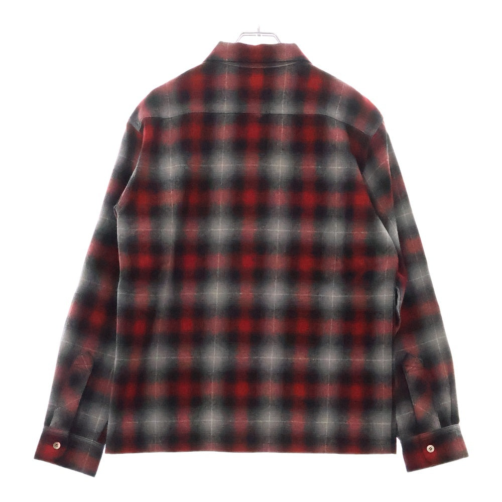 TENDERLOIN(テンダーロイン) 08AW T-Wool Check Shirt ウール 長袖チェックシャツ レッド/ブラック