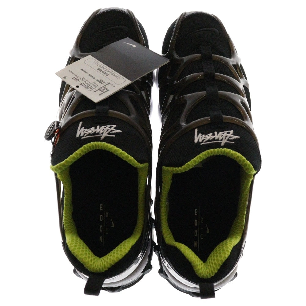 NIKE(ナイキ) ×STUSSY AIR ZM SPIRIDON KK CJ9918-001 ステューシー エアズーム スピリドン ローカットスニーカー シューズ ブラック US9/27cm