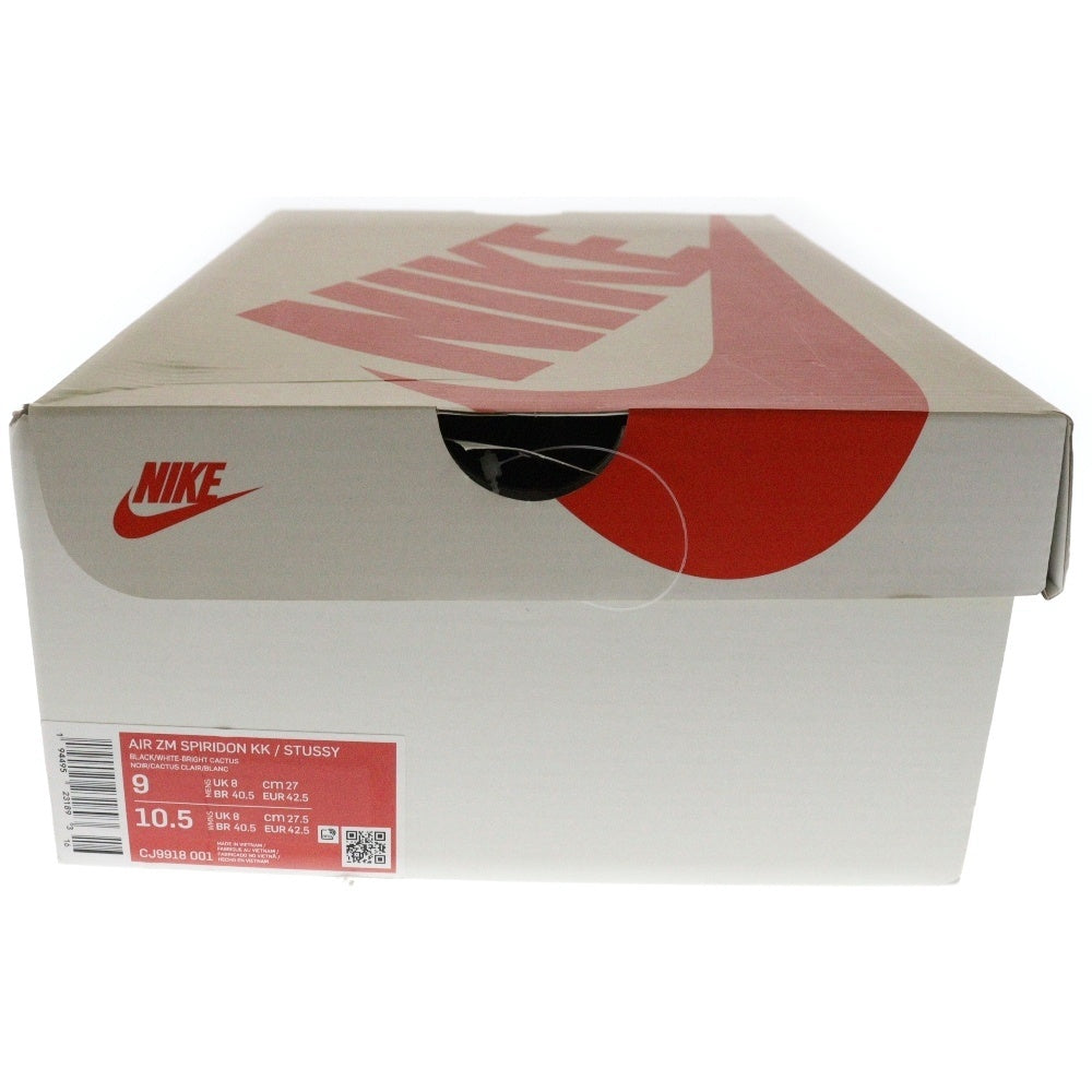 NIKE(ナイキ) ×STUSSY AIR ZM SPIRIDON KK CJ9918-001 ステューシー エアズーム スピリドン ローカットスニーカー シューズ ブラック US9/27cm