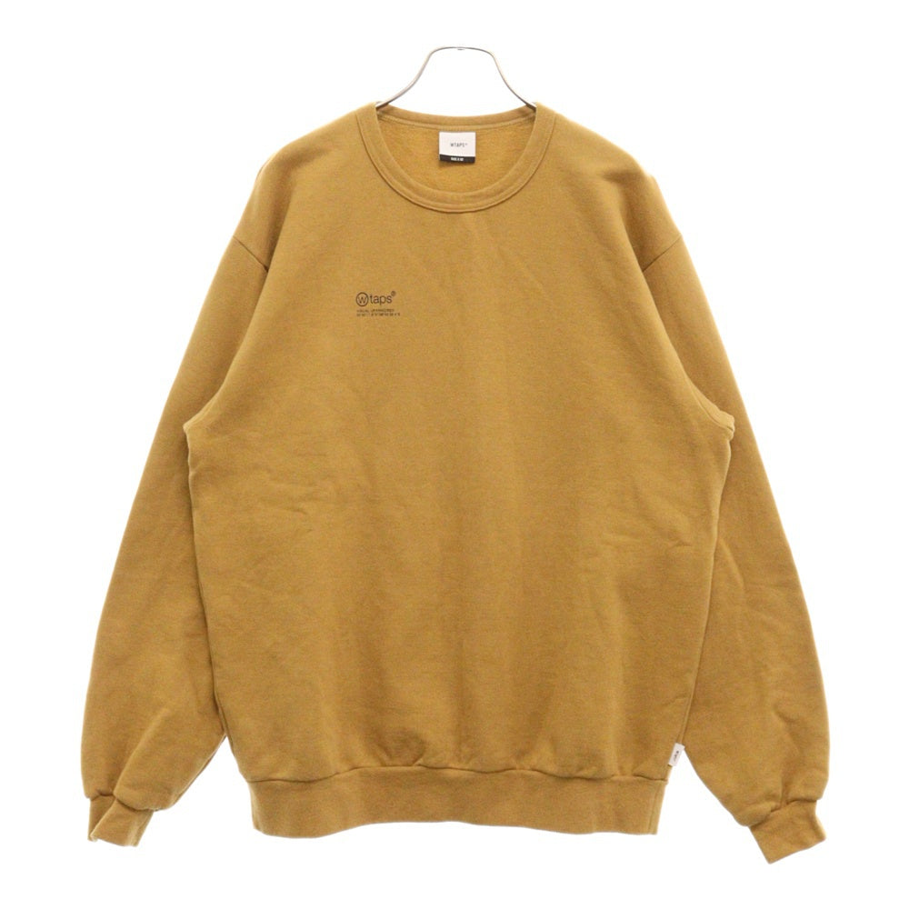 WTAPS(ダブルタップス) 21AW OG Screen Sweat バックロゴプリントスウェットトレーナー ブラウン