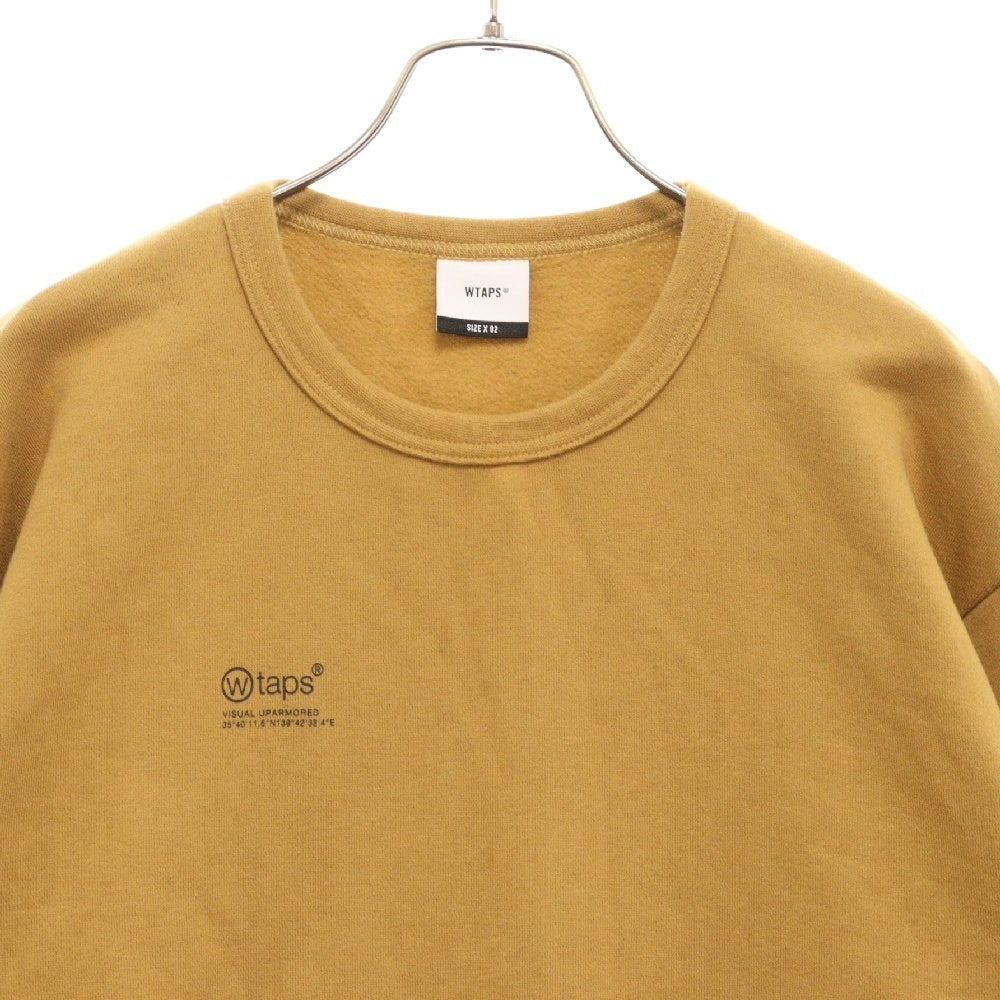 WTAPS(ダブルタップス) 21AW OG Screen Sweat バックロゴプリントスウェットトレーナー ブラウン