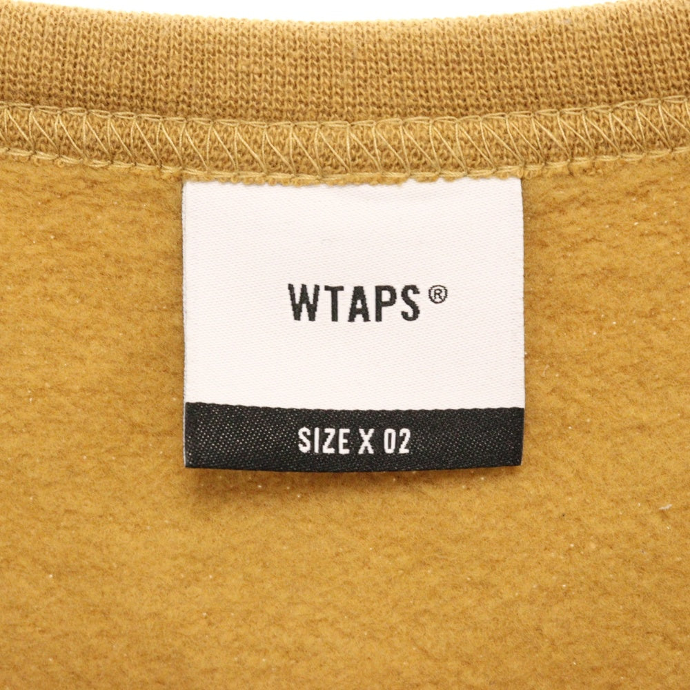 WTAPS(ダブルタップス) 21AW OG Screen Sweat バックロゴプリントスウェットトレーナー ブラウン