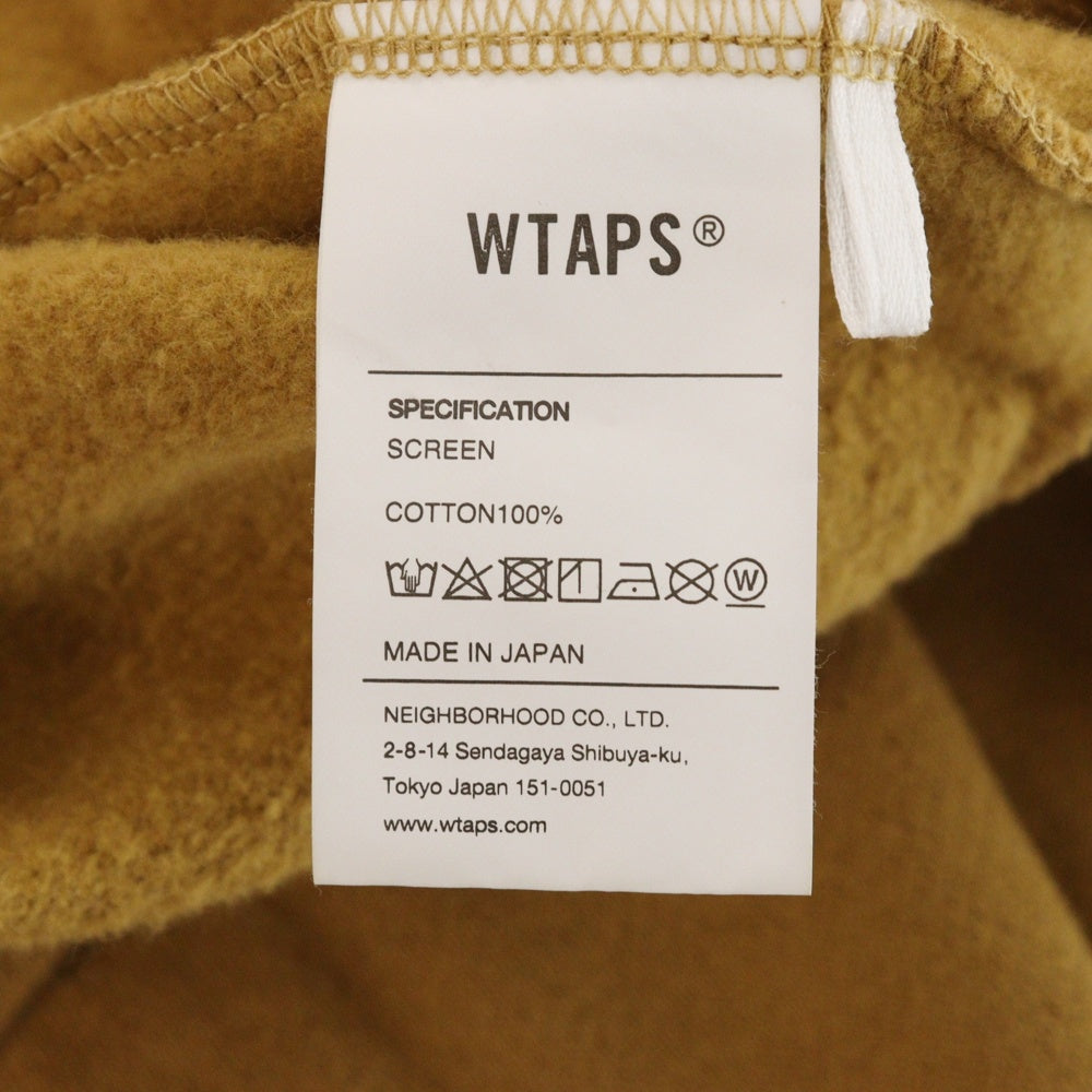 WTAPS(ダブルタップス) 21AW OG Screen Sweat バックロゴプリントスウェットトレーナー ブラウン
