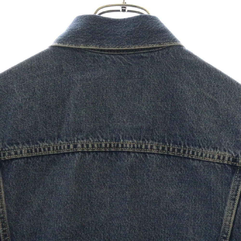 Calvin Klein(カルバンクライン) LOGO DENIM JACKET ロゴ刺繍デニムジャケット ジージャン インディゴ 40TM715