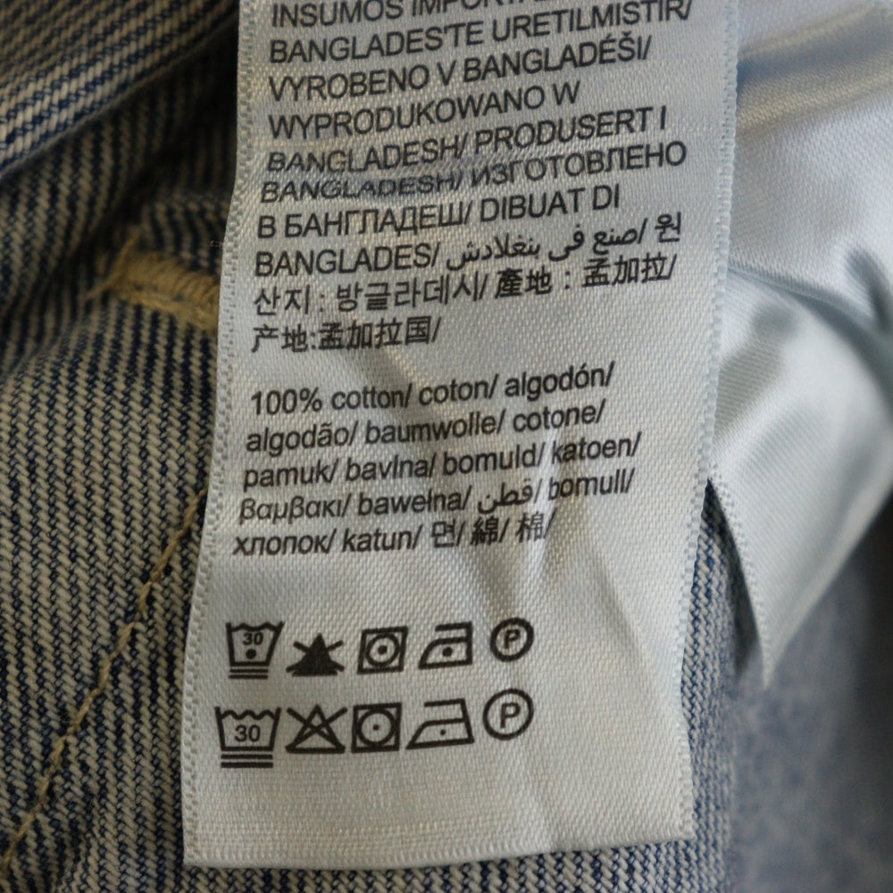 Calvin Klein(カルバンクライン) LOGO DENIM JACKET ロゴ刺繍デニムジャケット ジージャン インディゴ 40TM715