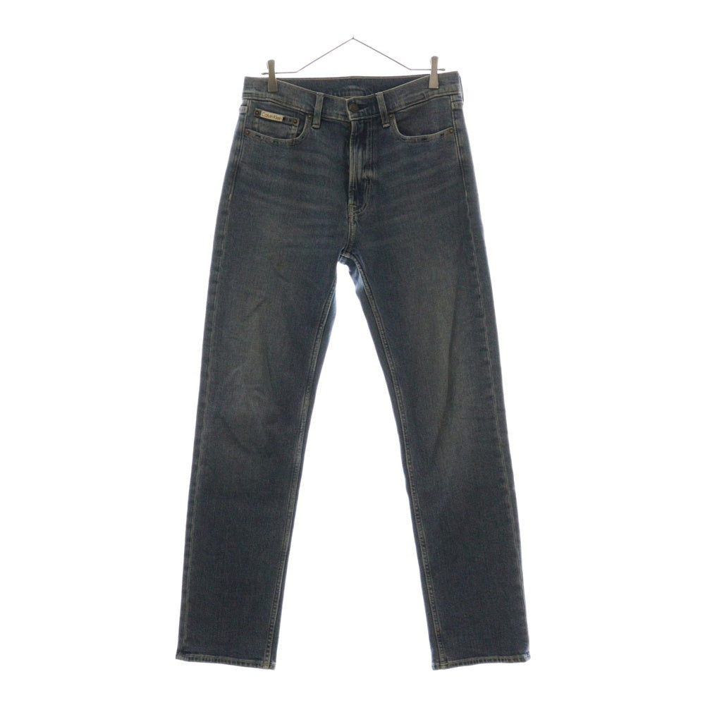 Calvin Klein(カルバンクライン) LOGO DENIM PANTS ロゴ刺繍デニムパンツ ジーンズ インディゴ 40TM732