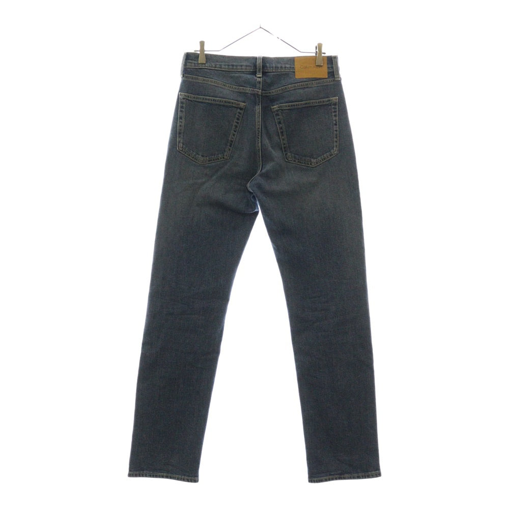 Calvin Klein(カルバンクライン) LOGO DENIM PANTS ロゴ刺繍デニムパンツ ジーンズ インディゴ 40TM732