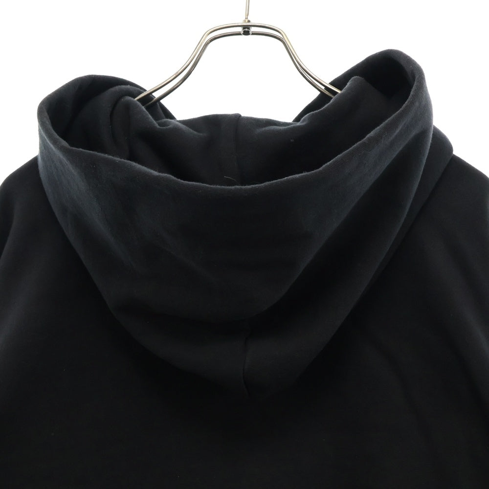 drew house(ドリューハウス) FRONT LOGO HOODIE フロントロゴプリントプルオーバースウェットパーカー フーディー ブラック