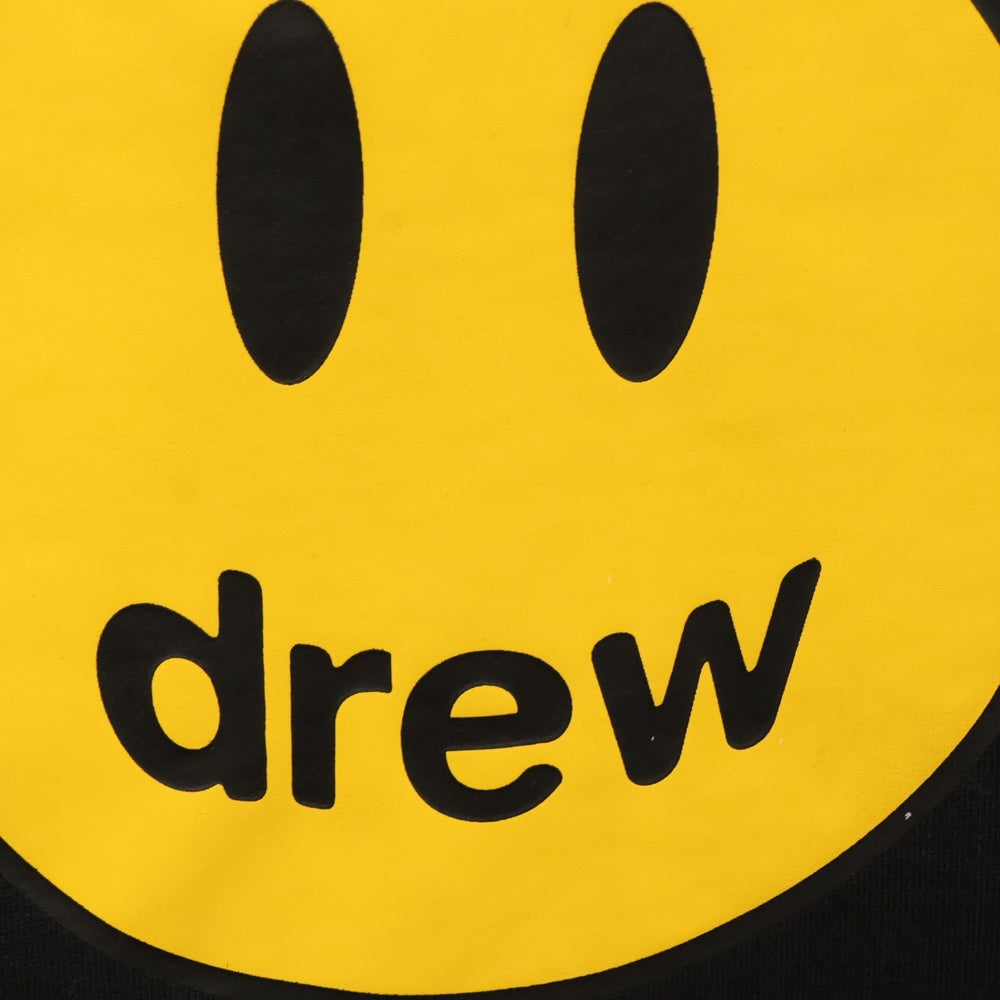 drew house(ドリューハウス) FRONT LOGO HOODIE フロントロゴプリントプルオーバースウェットパーカー フーディー ブラック