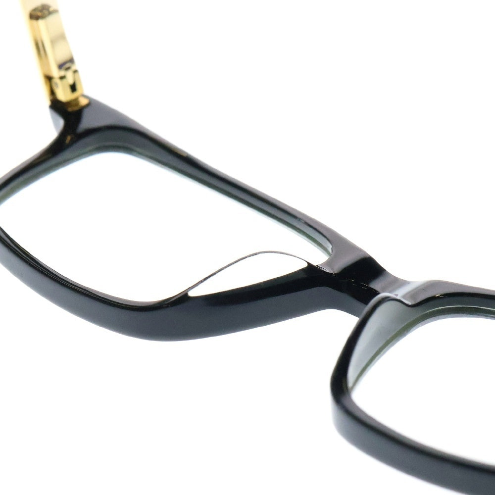 9FIVE(ナインファイブ) La Jolla Black & 24K Gold Clear Lens Glasses スクエア アイウェア 眼鏡 52‐17‐145 ブラック/ゴールド