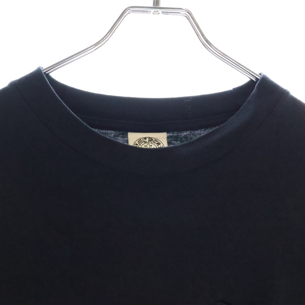 CHROME HEARTS(クロムハーツ) OLD Logo L/S Tee オールドモデル マルチロゴ クルーネック長袖Tシャツカットソー ロングスリーブ ロンT ブラック