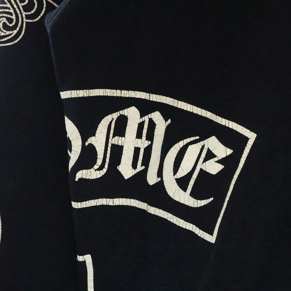 CHROME HEARTS(クロムハーツ) OLD Logo L/S Tee オールドモデル マルチロゴ クルーネック長袖Tシャツカットソー ロングスリーブ ロンT ブラック