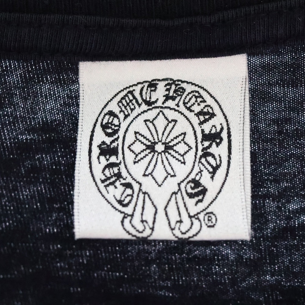 CHROME HEARTS(クロムハーツ) OLD Logo L/S Tee オールドモデル マルチロゴ クルーネック長袖Tシャツカットソー ロングスリーブ ロンT ブラック