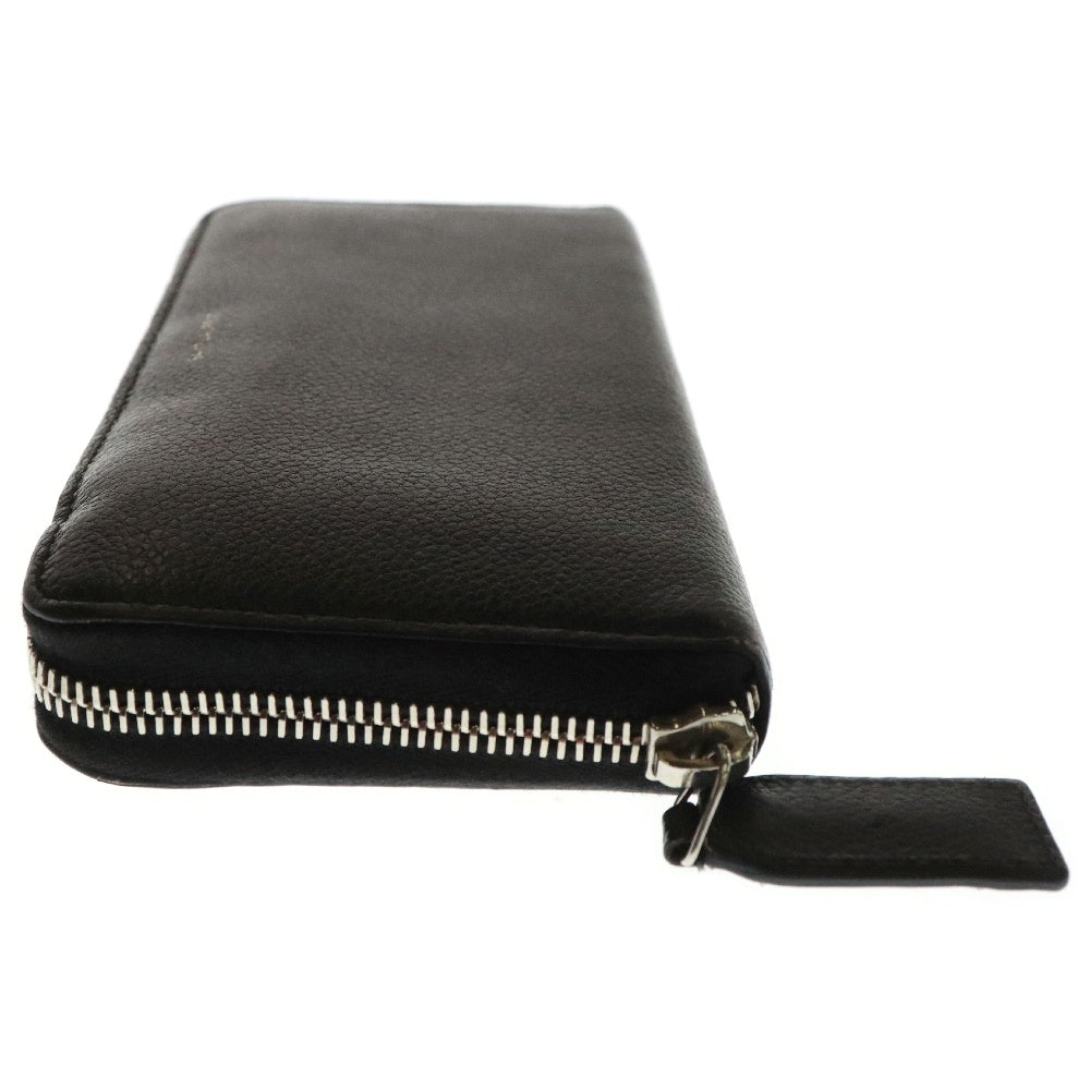SAINT LAURENT PARIS(サンローランパリ) LONG WALLET 長財布 ロングウォレット ラウンドジップ レザー ブラック INN603060