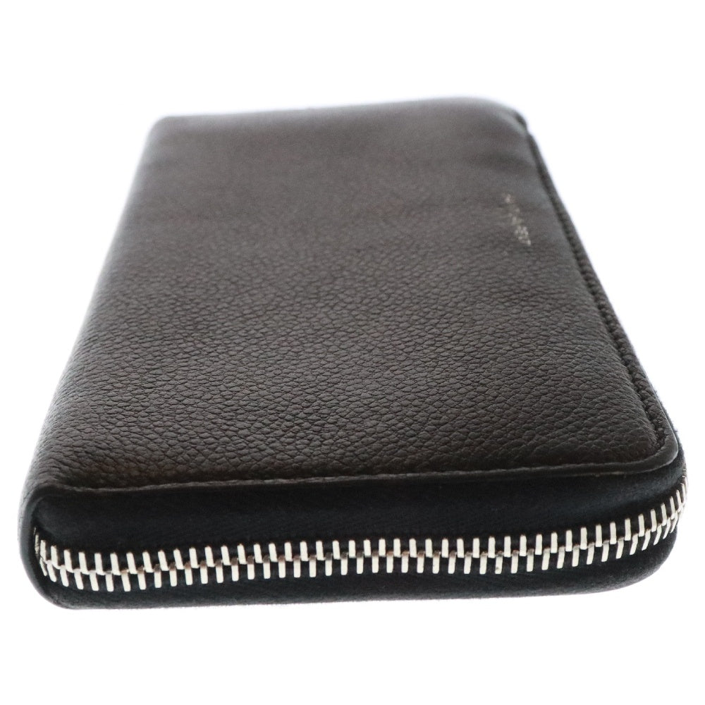 SAINT LAURENT PARIS(サンローランパリ) LONG WALLET 長財布 ロングウォレット ラウンドジップ レザー ブラック INN603060
