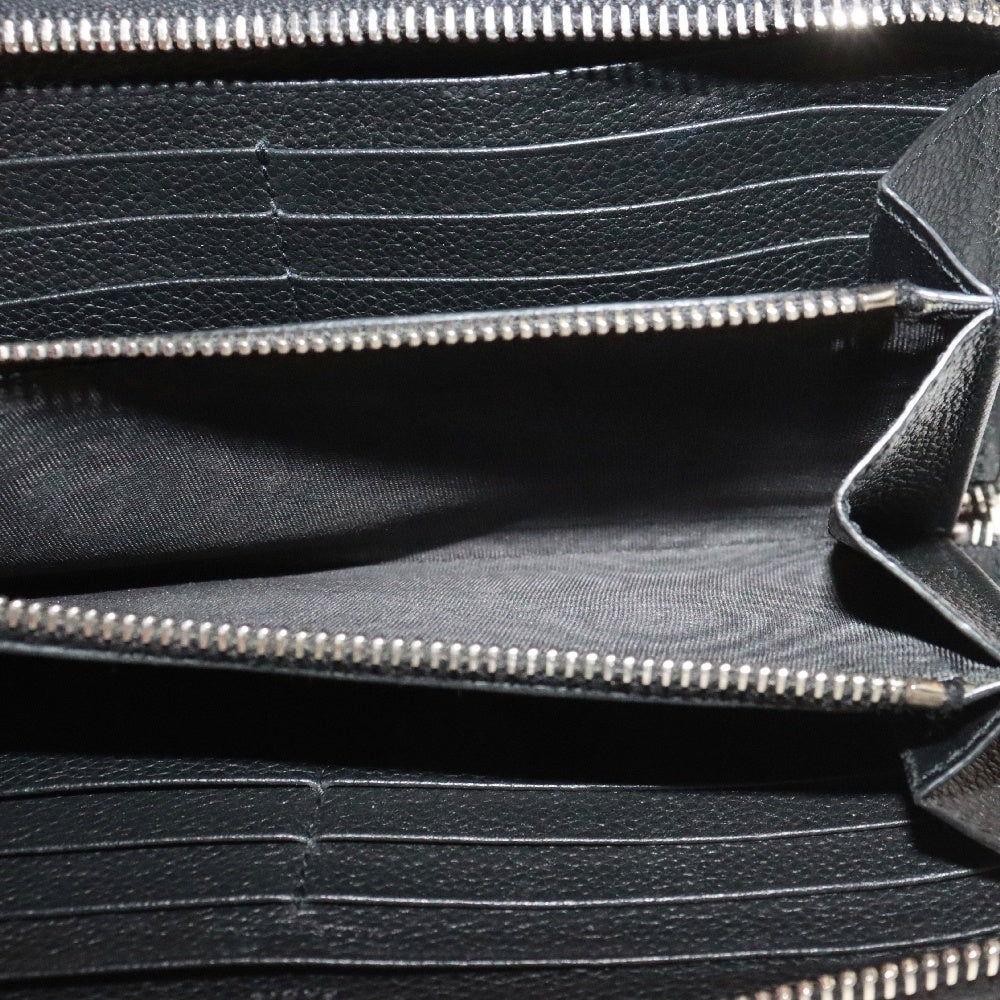 SAINT LAURENT PARIS(サンローランパリ) LONG WALLET 長財布 ロングウォレット ラウンドジップ レザー ブラック INN603060