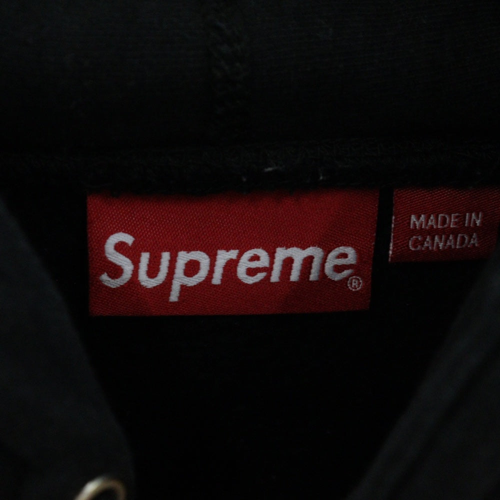 SUPREME(シュプリーム) 24SS Small Box Hooded Sweatshirt スモールボックスロゴスウェットプルオーバーパーカー フーディー ブラック