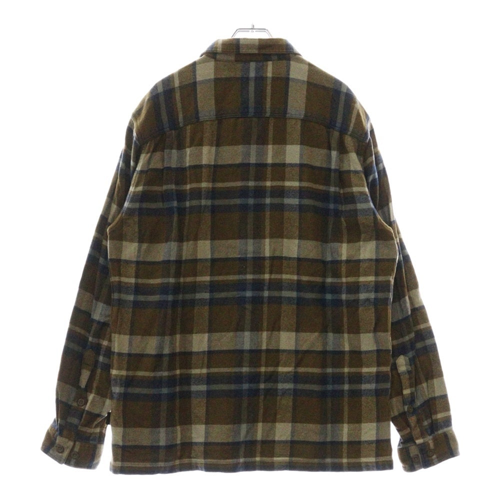 PATAGONIA(パタゴニア) L/S Fjord Flannel Shirt フィヨルドフランネル長袖シャツ ブルー/ブラウン 53947
