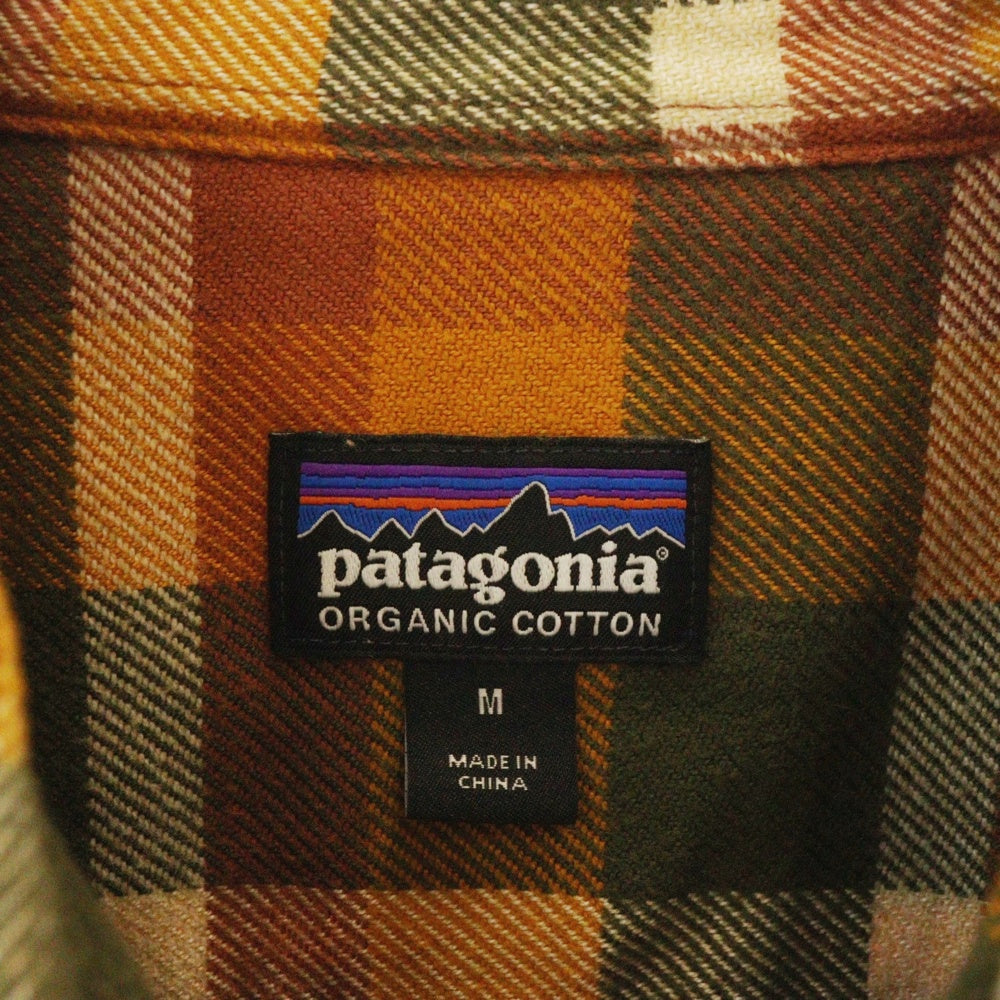PATAGONIA(パタゴニア) L/S Fjord Flannel Shirt フィヨルドフランネル長袖シャツ イエロー/グリーン/オレンジ 53947