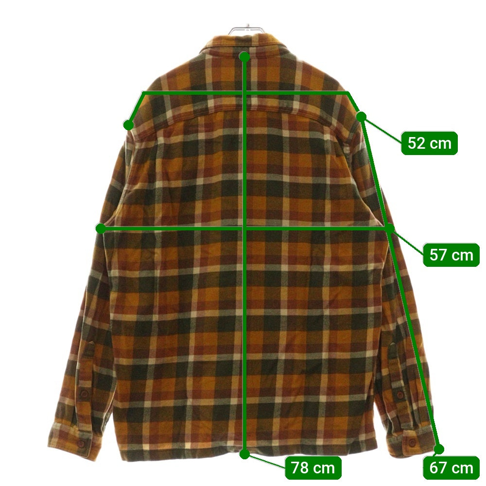 PATAGONIA(パタゴニア) L/S Fjord Flannel Shirt フィヨルドフランネル長袖シャツ イエロー/グリーン/オレンジ 53947