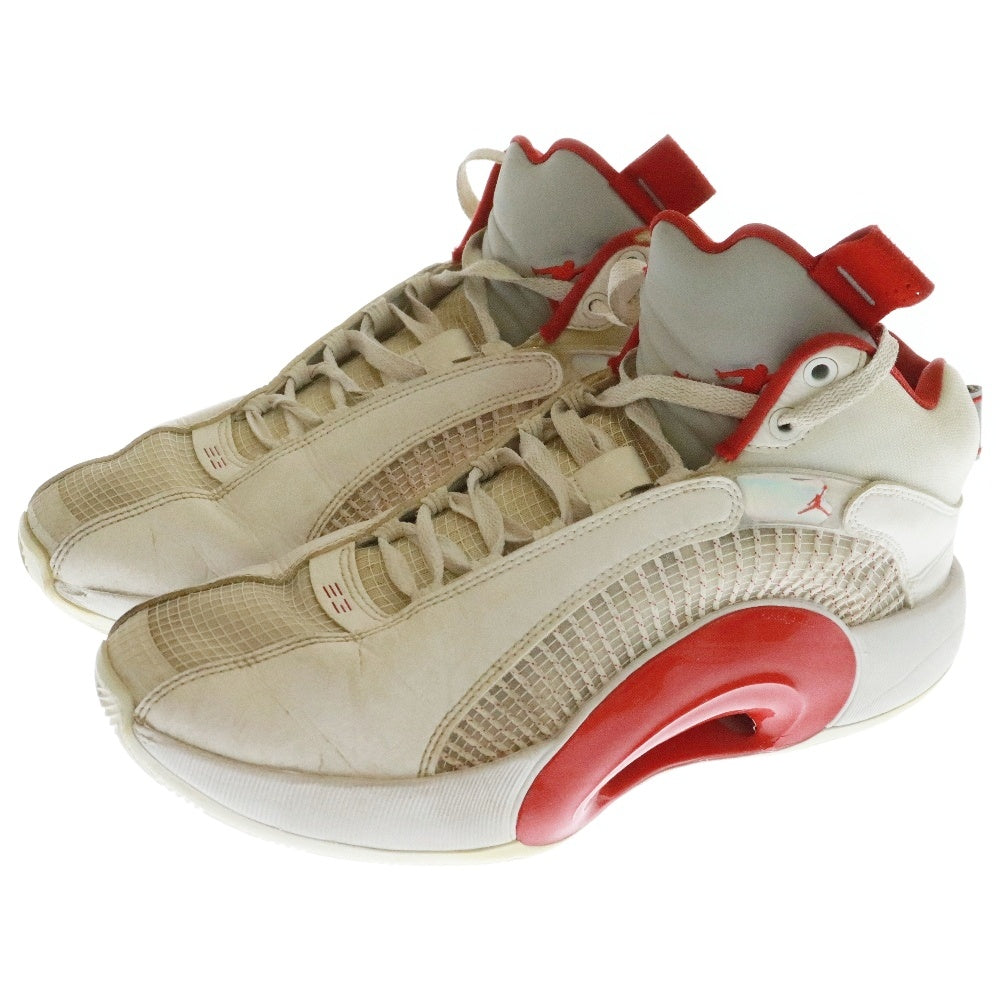 NIKE(ナイキ) Air Jordan 35 Fire Red CQ4228-100 エアジョーダン35 ファイアーレッド ミドルカットスニーカー ホワイト/レッド US9.5/27.5cm