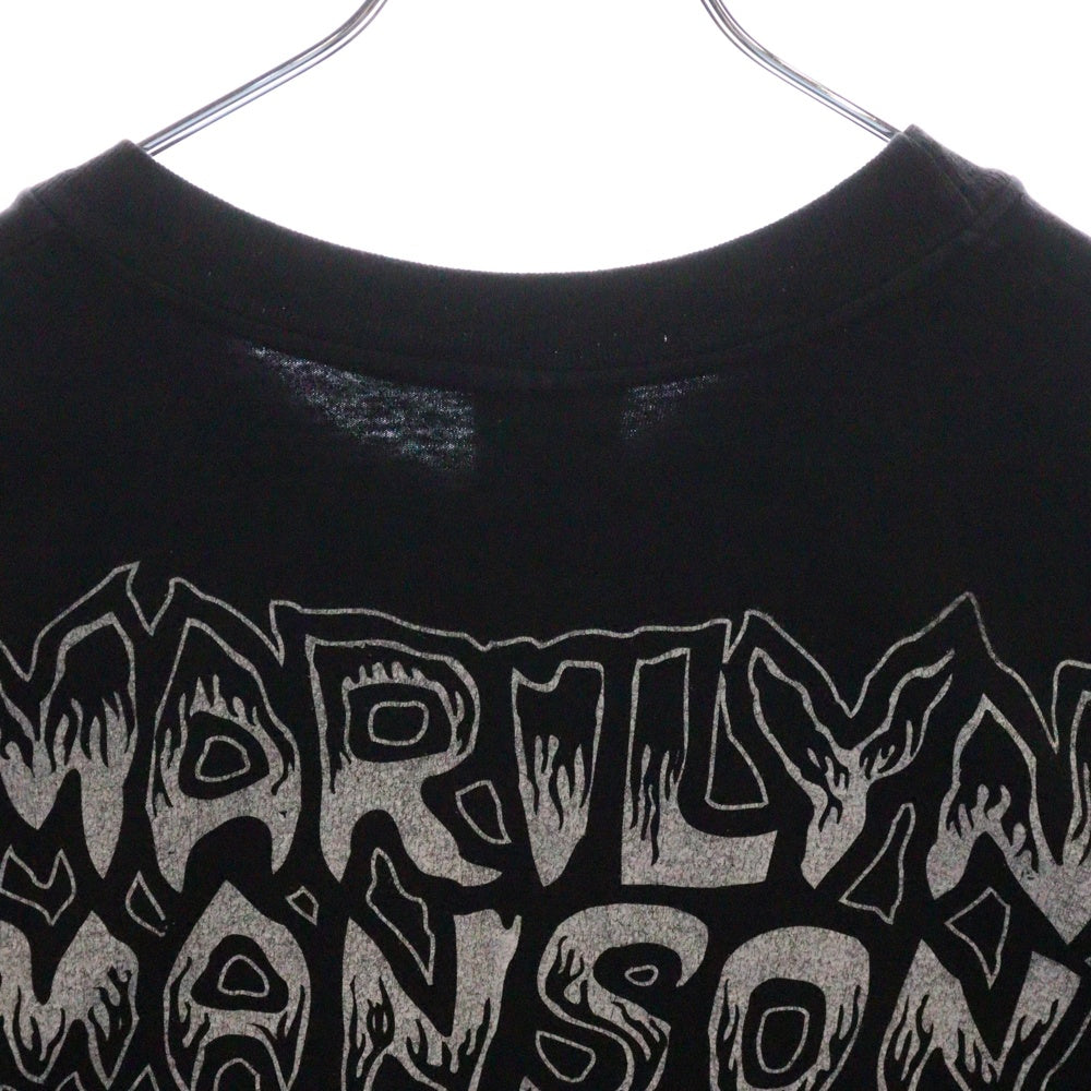 VINTAGE(ヴィンテージ) MARILYN MANSON MONSTER MAGNET FITS T-Shirts Hanesタグ マリリンマンソン モンスターマグネット クルーネック半袖Tシャツカットソー ブラック