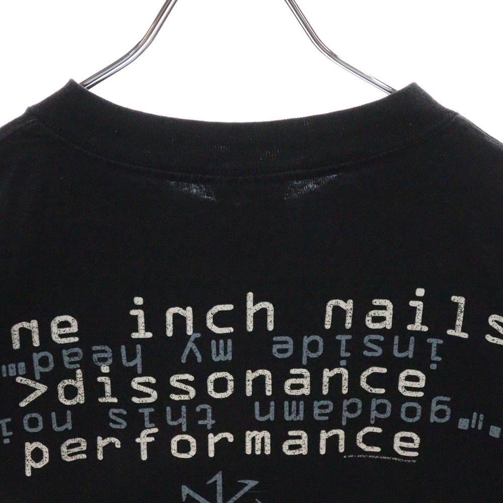 VINTAGE(ヴィンテージ) 90s Nine Inch Nails Dissonance Tour 1995 ヴィンテージ All Sportタグ ナインインチネイルズ ディソナンス ツアー クルーネック半袖Tシャツ ブラック