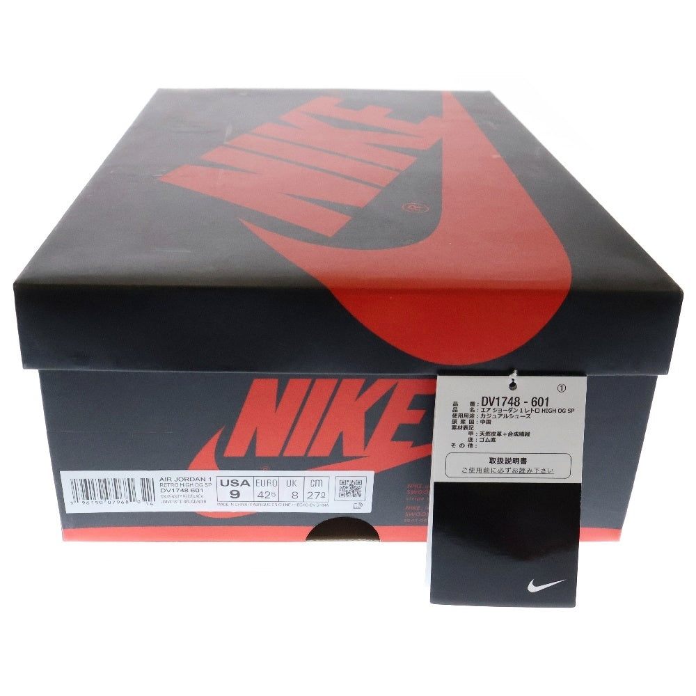 NIKE(ナイキ) AIR JORDAN 1 HIGH OG SP Next Chapter DV1748-601 エアジョーダン1 ハイ OG SP ネクストチャプター ハイカットスニーカー ホワイト/レッド US9/27cm