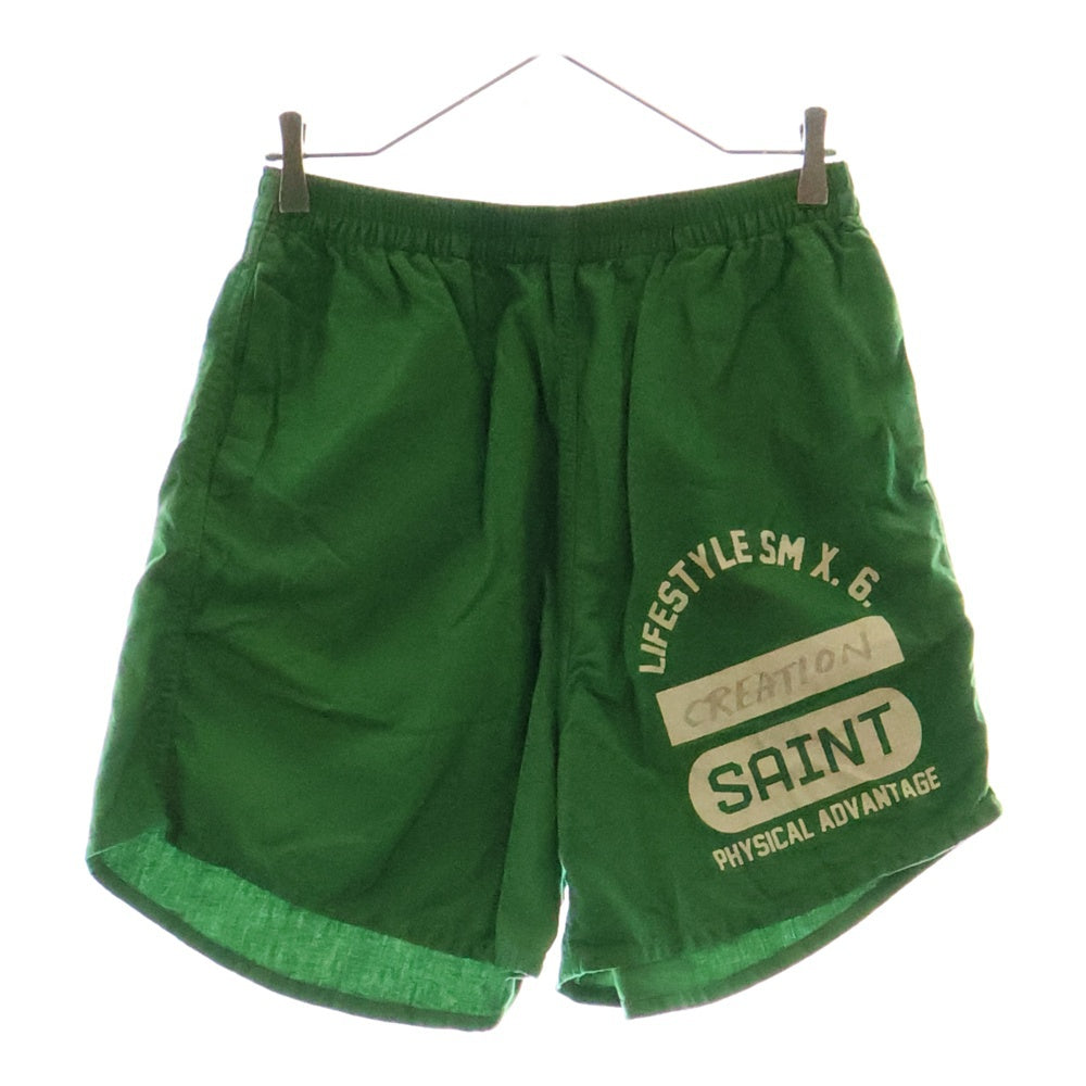 SAINT MICHAEL(セントマイケル) EASY SHORTS CREATION イージーショーツ ショートパンツ グリーン SM-YS8-0000-056