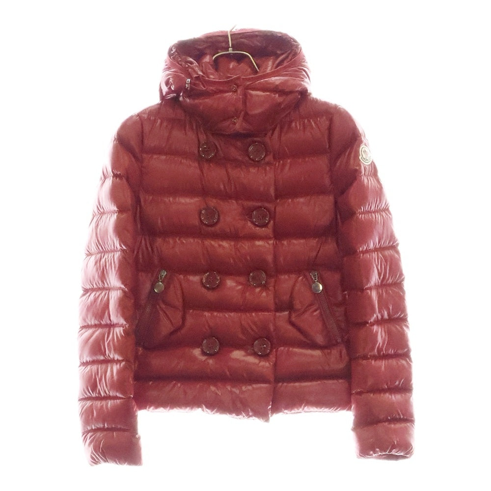 MONCLER(モンクレール) PLANE GIUBBOTTO プレーン 袖ロゴジップアップ ダウンジャケット レディース レッド 420934699505