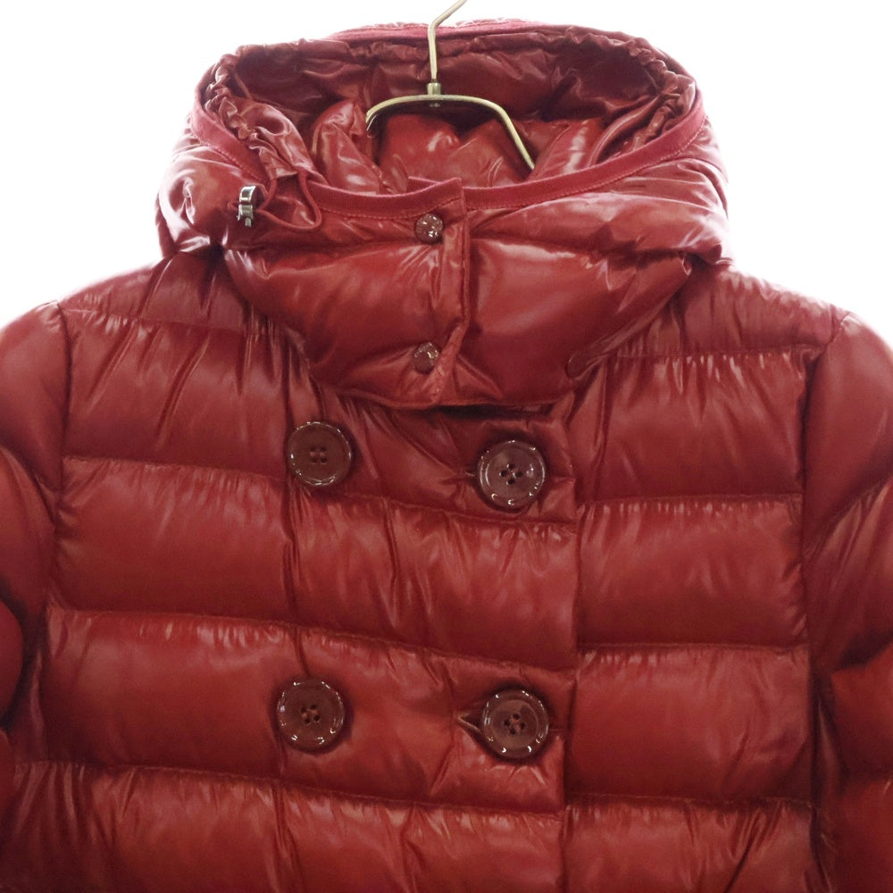 MONCLER(モンクレール) PLANE GIUBBOTTO プレーン 袖ロゴジップアップ ダウンジャケット レディース レッド 420934699505