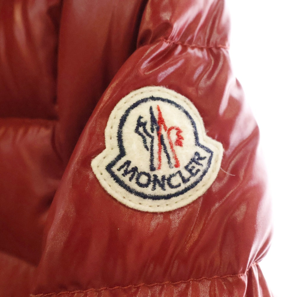 MONCLER(モンクレール) PLANE GIUBBOTTO プレーン 袖ロゴジップアップ ダウンジャケット レディース レッド 420934699505