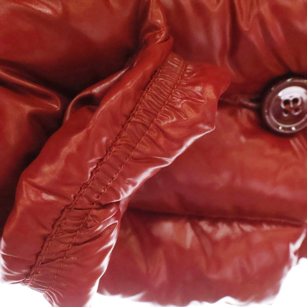 MONCLER(モンクレール) PLANE GIUBBOTTO プレーン 袖ロゴジップアップ ダウンジャケット レディース レッド 420934699505