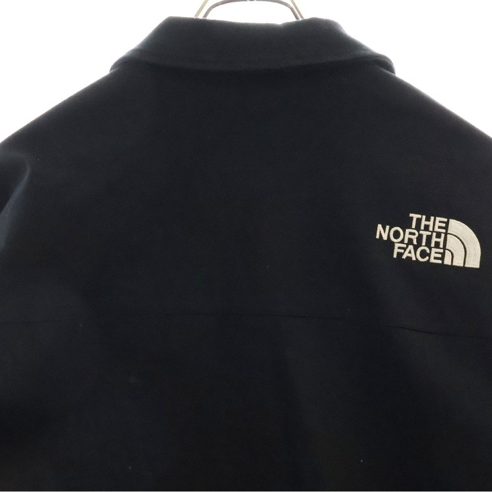 THE NORTH FACE(ザノースフェイス) VILAN COTTON BLOUSON フロントロゴ刺繍ジップアップブルゾンジャケット ブラック NJ3BP05J