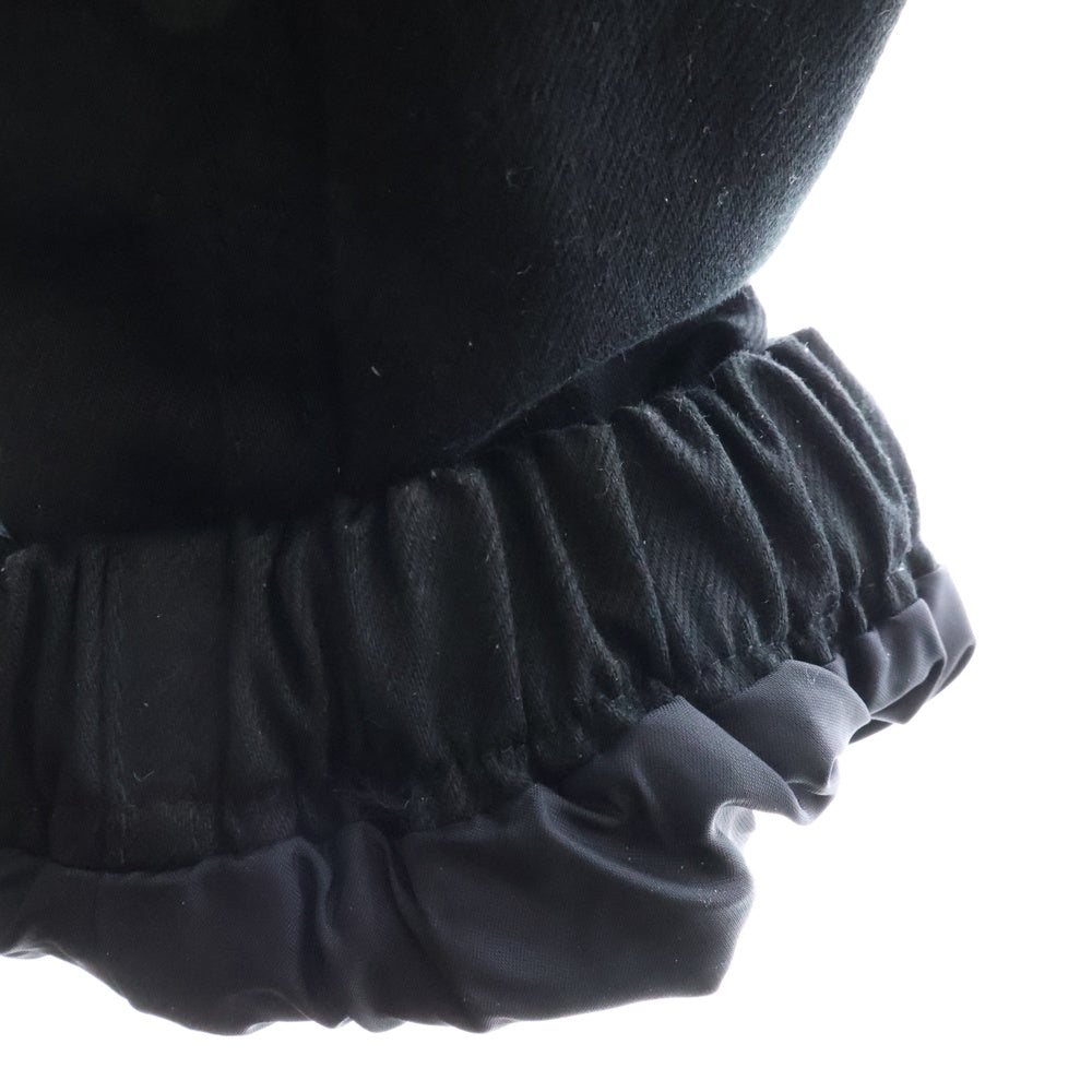 THE NORTH FACE(ザノースフェイス) VILAN COTTON BLOUSON フロントロゴ刺繍ジップアップブルゾンジャケット ブラック NJ3BP05J