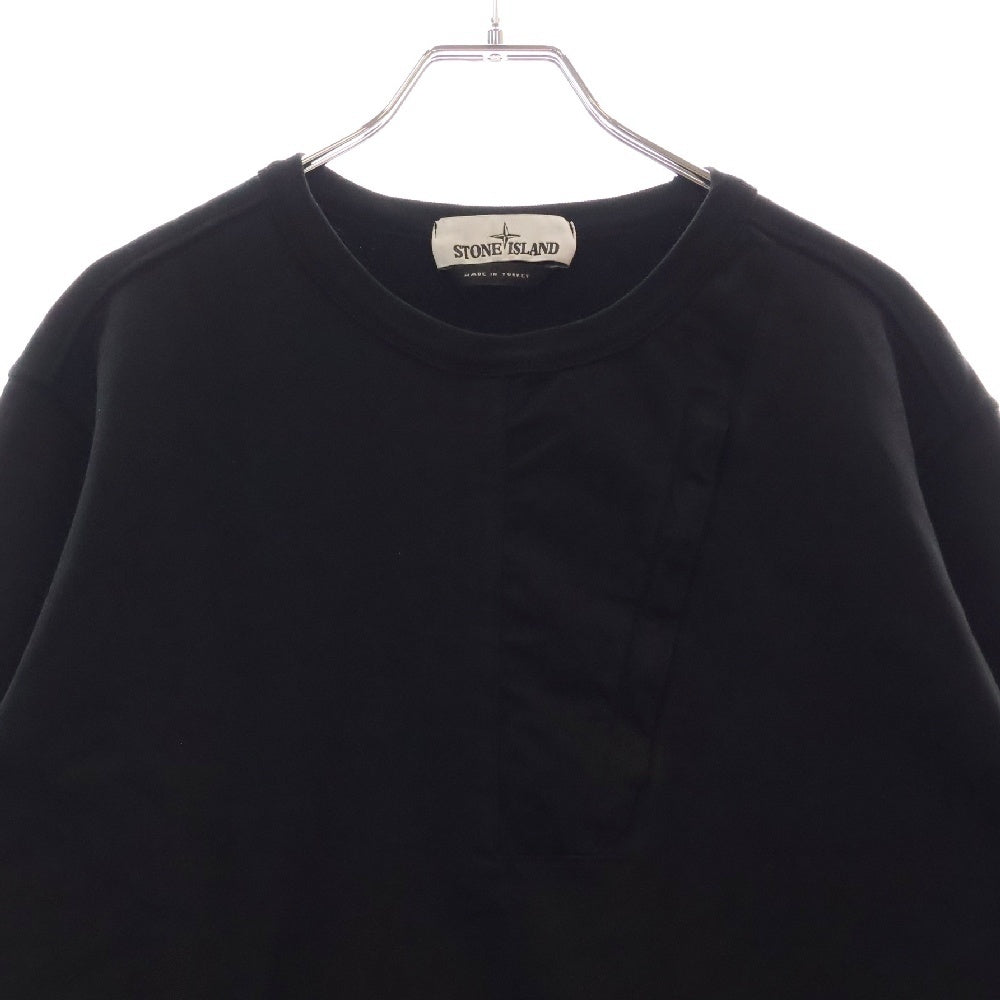 STONE ISLAND(ストーンアイランド) ZIPPER POCKET SWEAT SHIRTS ジッパーポケットスウェットトレーナー ブラック 721563151