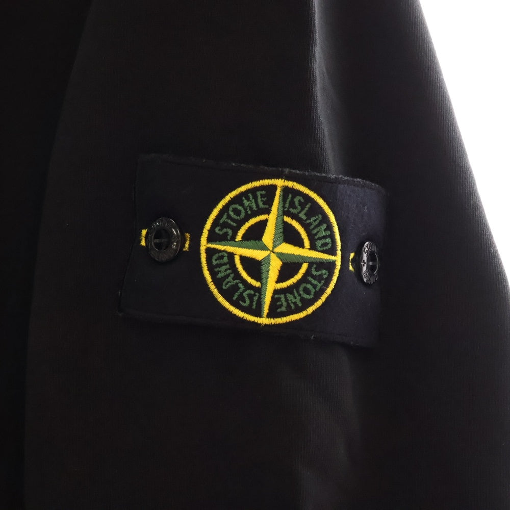 STONE ISLAND(ストーンアイランド) ZIPPER POCKET SWEAT SHIRTS ジッパーポケットスウェットトレーナー ブラック 721563151