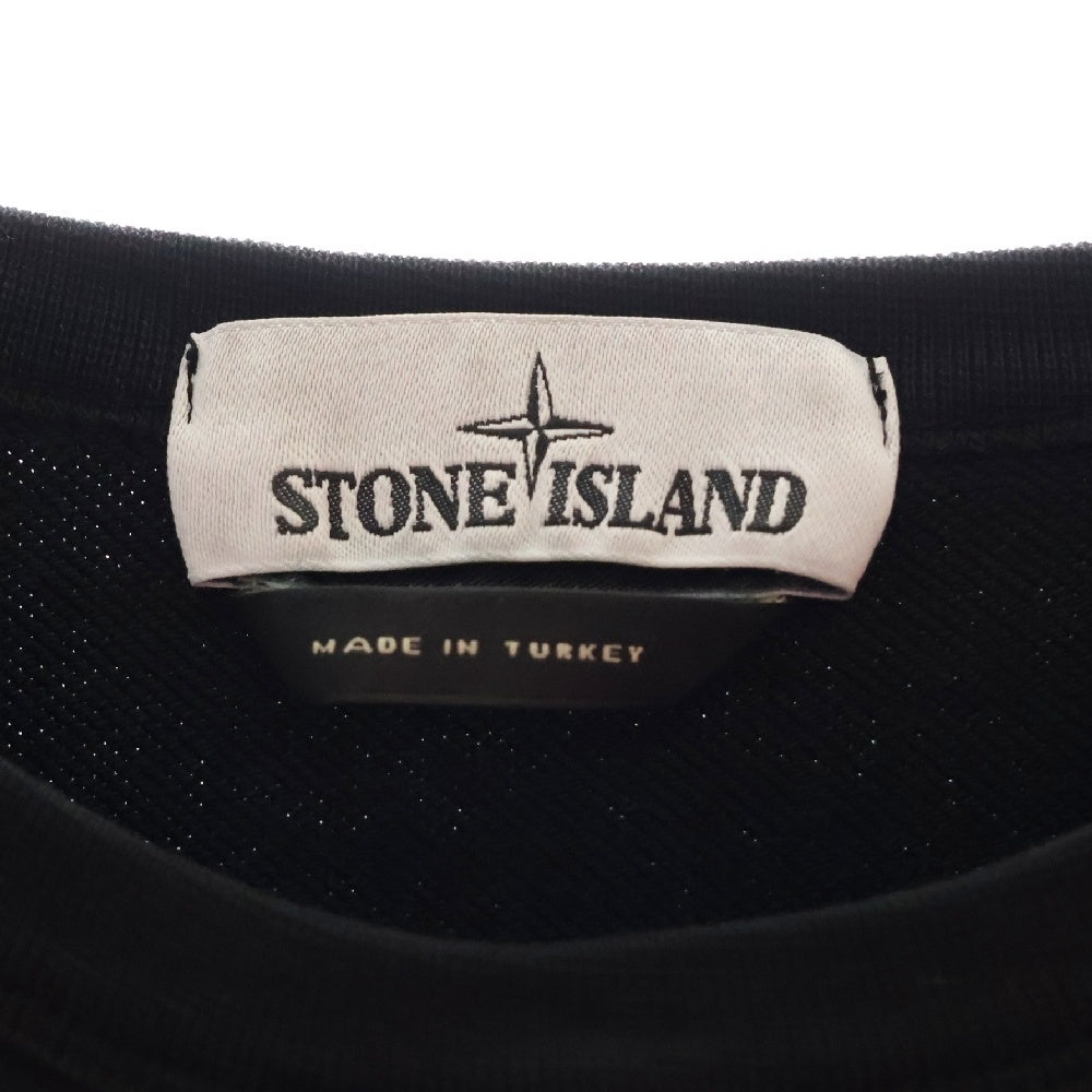 STONE ISLAND(ストーンアイランド) ZIPPER POCKET SWEAT SHIRTS ジッパーポケットスウェットトレーナー ブラック 721563151