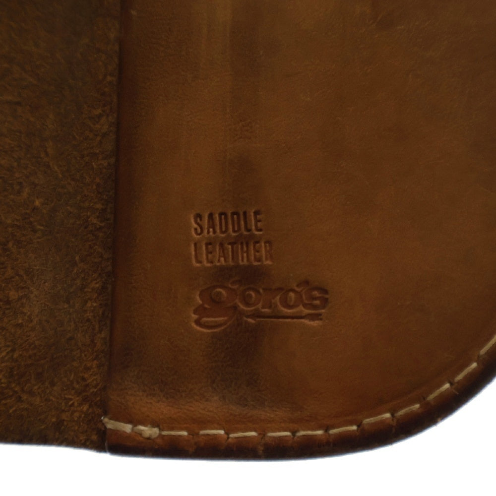 goro's(ゴローズ) SVフラワーコンチョ付き二つ折り長財布 ロングウォレット レザー ブラウン