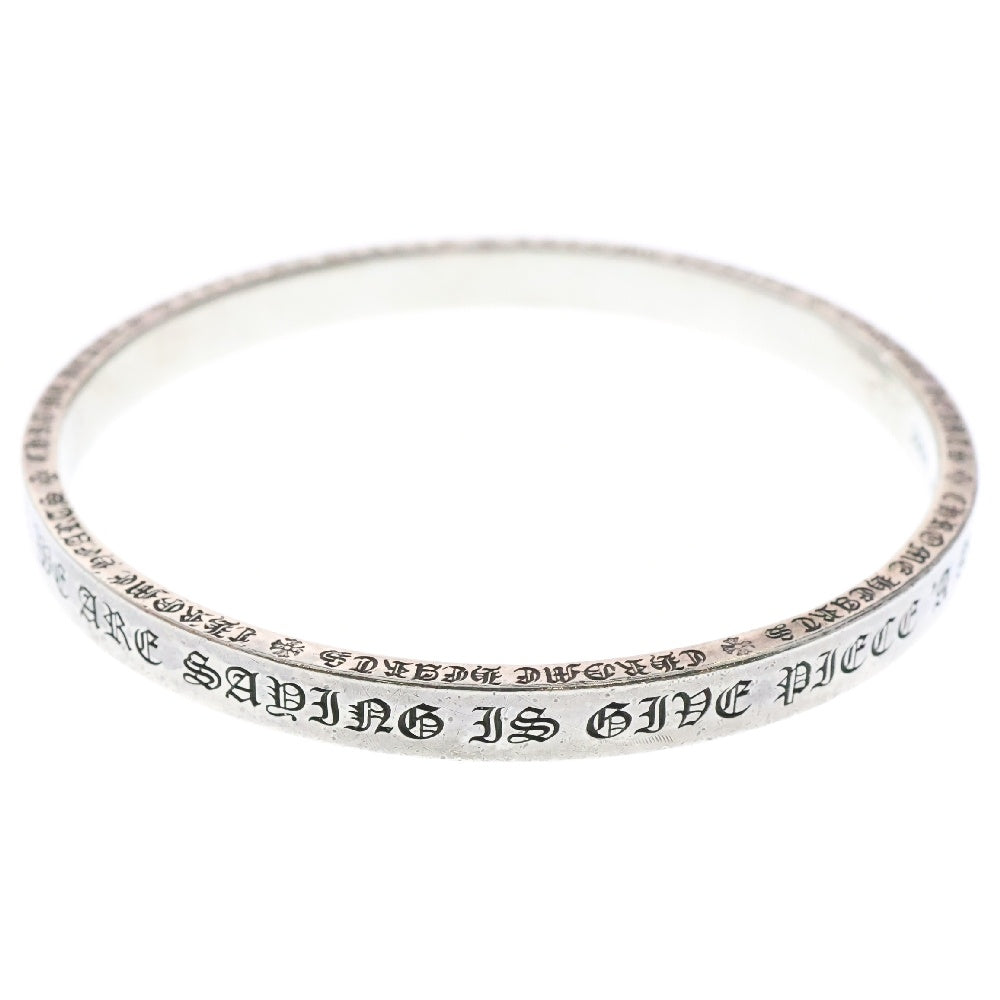 CHROME HEARTS(クロムハーツ) 6mm SPACER BANGLE スペーサーバングルブレスレット シルバー