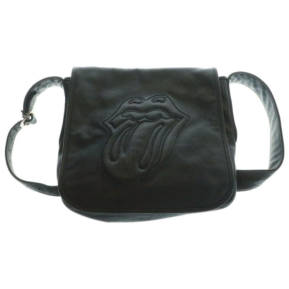 CHROME HEARTS(クロムハーツ) BAG-MAIL メールバッグ リップアンドタンパッチレザーショルダーバッグ ブラック