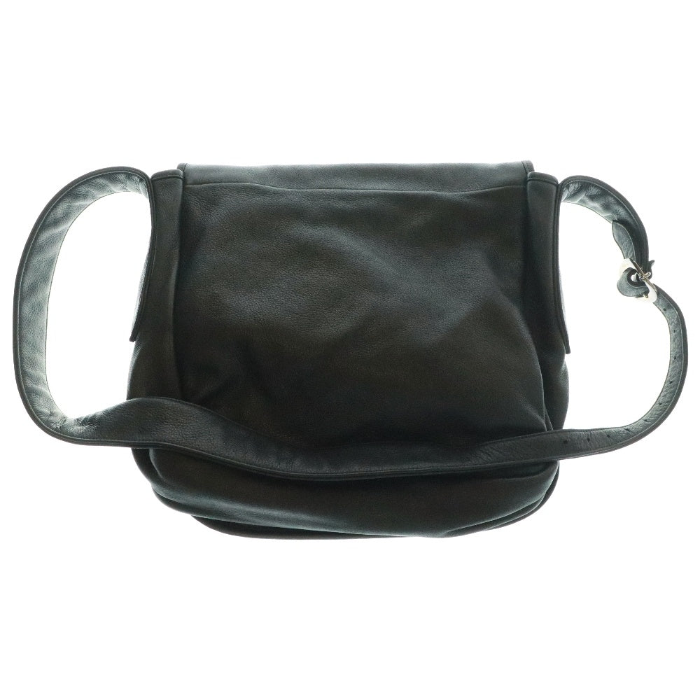 CHROME HEARTS(クロムハーツ) BAG-MAIL メールバッグ リップアンドタンパッチレザーショルダーバッグ ブラック
