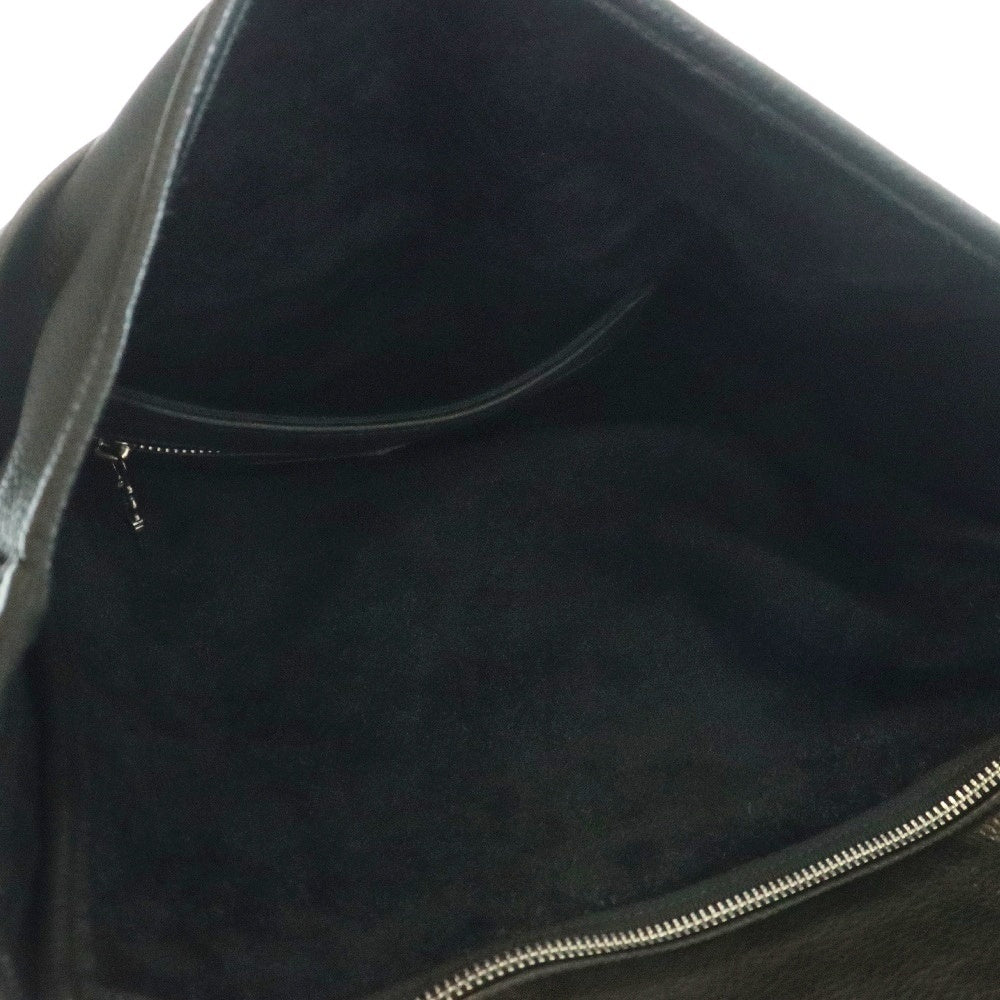 CHROME HEARTS(クロムハーツ) BAG-MAIL メールバッグ リップアンドタンパッチレザーショルダーバッグ ブラック